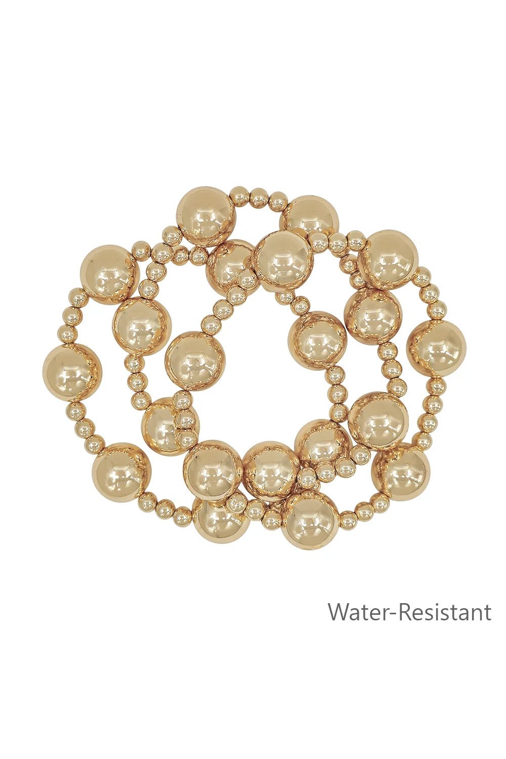 14MM Ball & Beaded Stretch Bracelet Set - Lush Lemon - Women's Accessories - Whats Hot Jewelry - 58981501010269