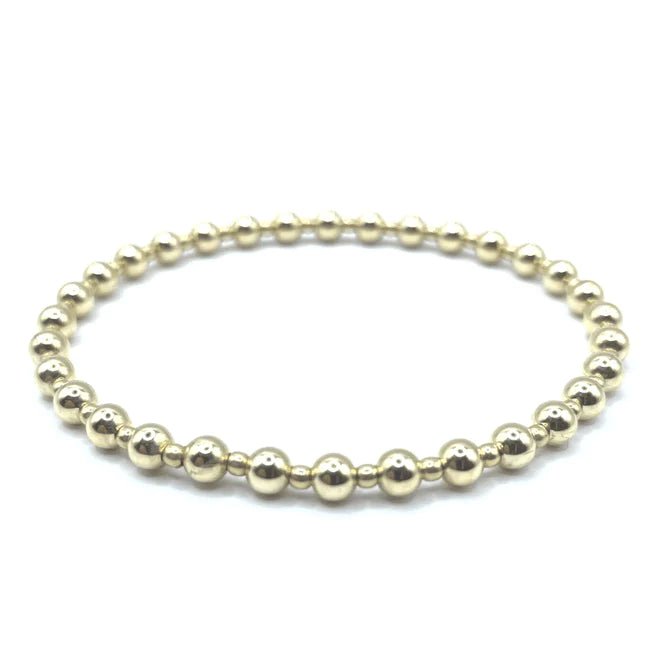 4mm+2mm+4mm Gold Filled Dimension Bracelet - Lush Lemon - Women's Accessories - Erin Gray - 169581271