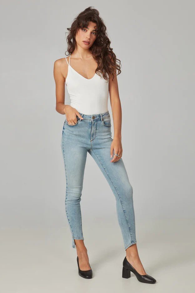 Alexa High Rise Skinny - Lush Lemon - Women's Clothing - Lola Jeans - 804383098247