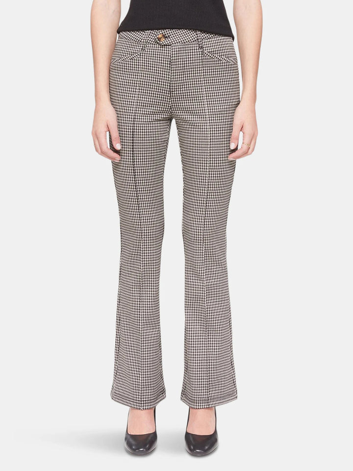 Azure High Rise Jacquard Pant - Lush Lemon - Women's Clothing - Lola Jeans - 10934