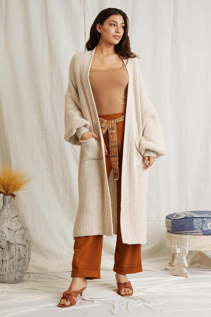 Demi Chunky Knit Cardigan - Lush Lemon - Women's Clothing - Scandal Italy - 10855