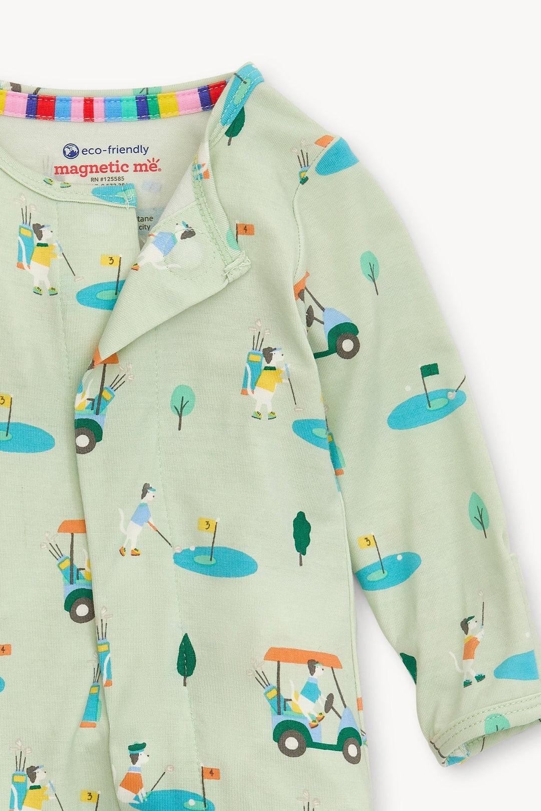 Fairway Fetch Magnetic Footie - Lush Lemon - Children's Clothing - Magnetic Me - 840405234064