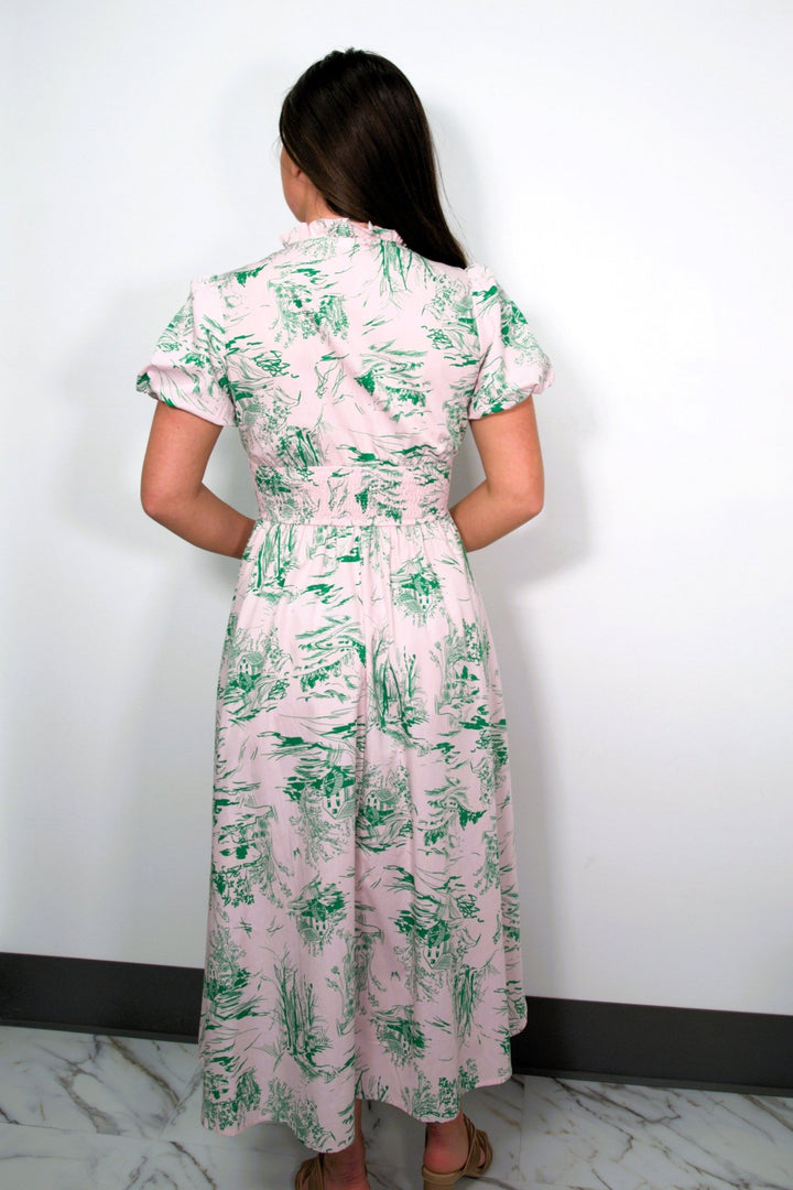 Garden Reverie Maxi Dress - Lush Lemon - Women's Clothing - Meet Me In Santorini - 25615131046365
