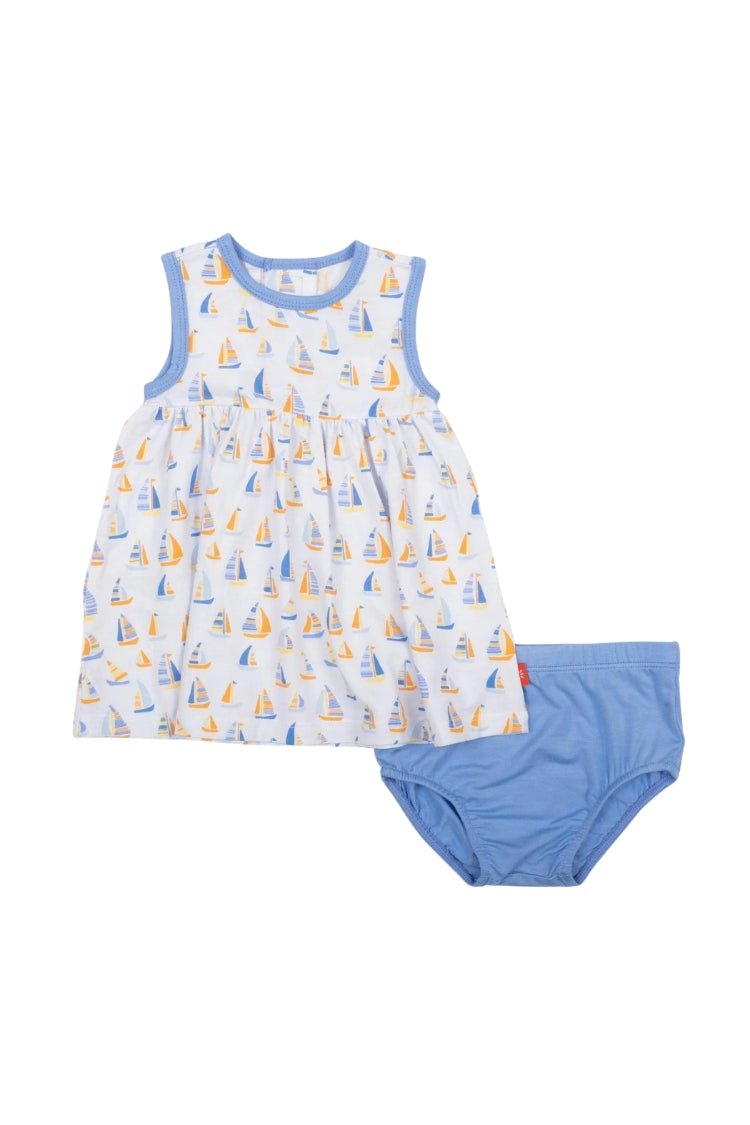 Good Vibe Tide Ruffle Dress - Lush Lemon - Children's Clothing - Magnetic Me - 840318709321