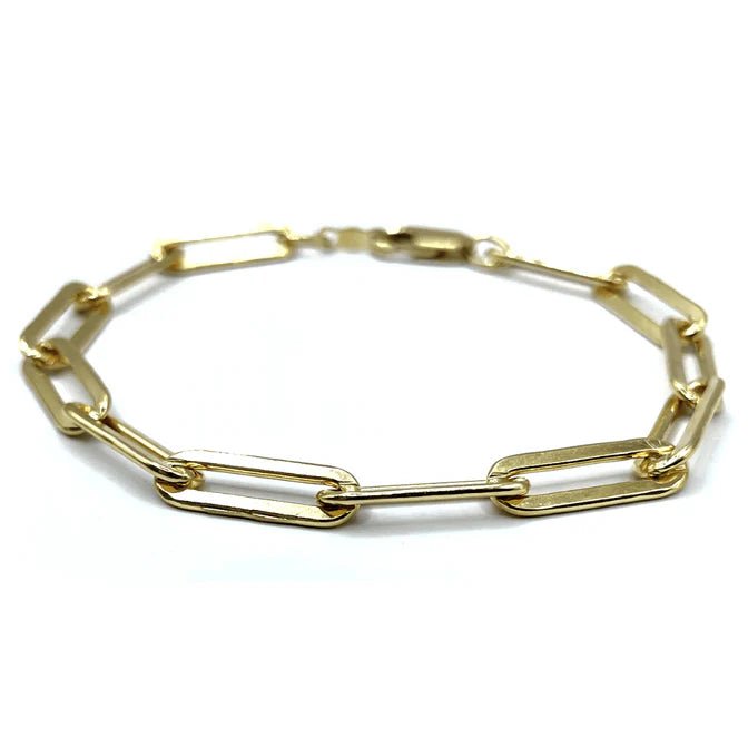 Large Link Bracelet Gold Filled - Lush Lemon - Women's Accessories - Erin Gray - 65112321
