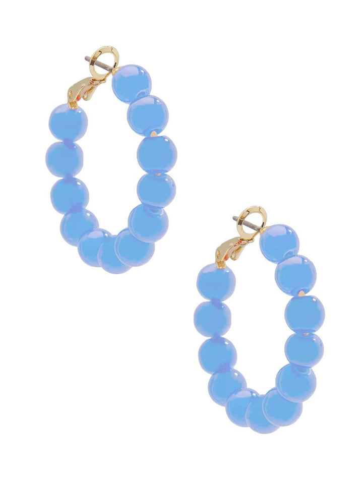 Leila Glass Bead Earring - Lush Lemon - Women's Accessories - Zenzii - 259425943