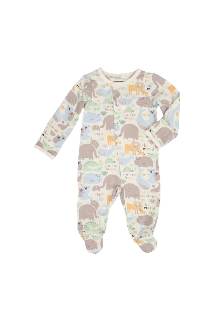 Magnetic Boys Footie Little Lovin - Lush Lemon - Children's Clothing - Magnetic Me - 840318701530