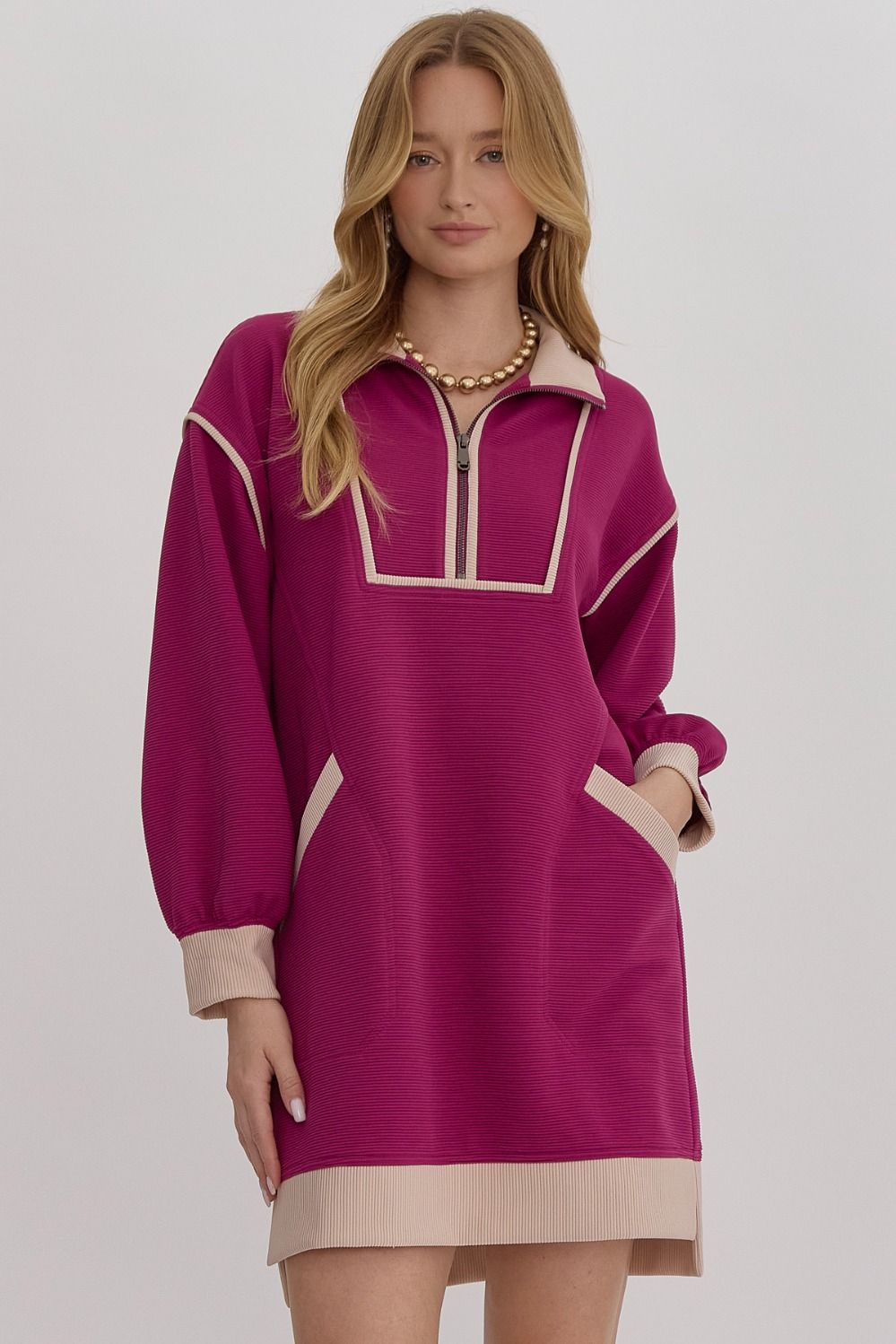 entro ribbed dress Entro Ribbed Midi Dress