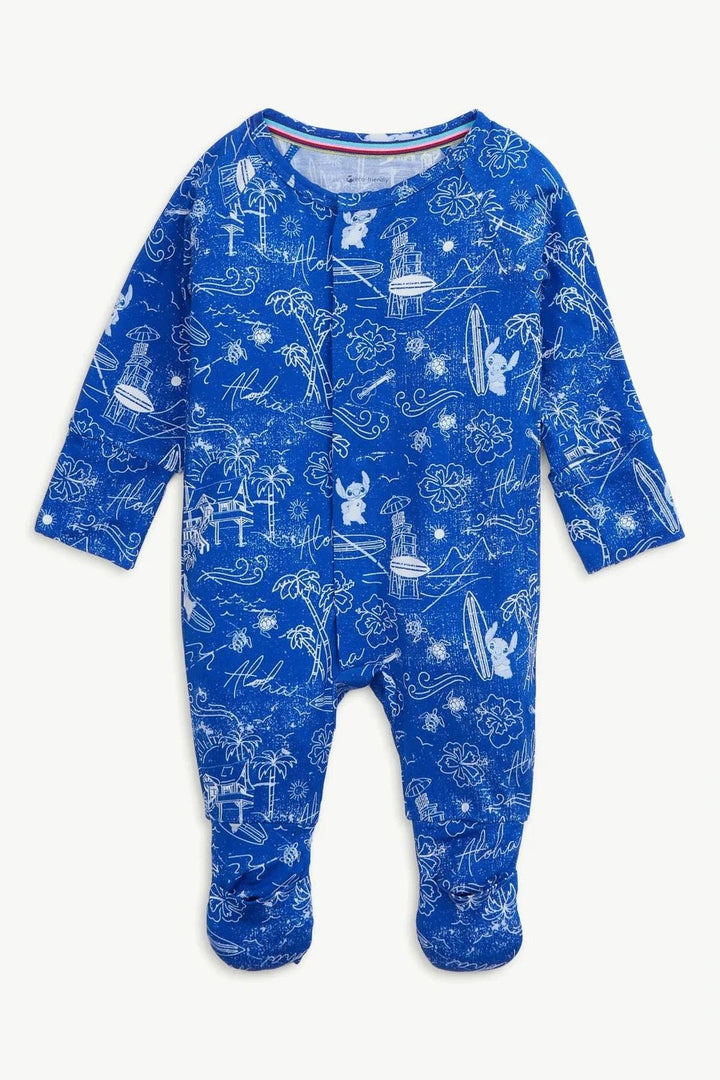 Stitch Aloha Coverall W/Magnetic Closures - Lush Lemon - Children's Clothing - Magnetic Me - 840405233012