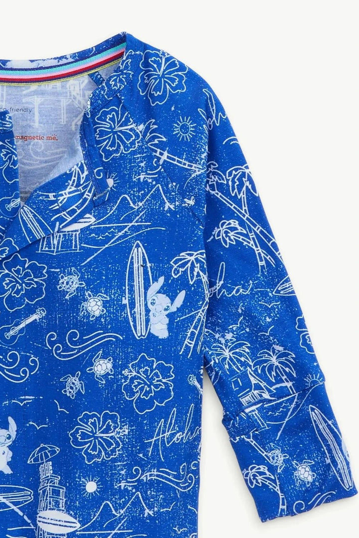 Stitch Aloha Magnetic Footie - Lush Lemon - Children's Clothing - Magnetic Me - 840405233050