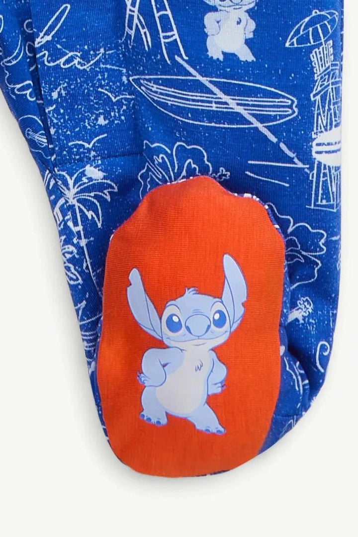 Stitch Aloha Magnetic Footie - Lush Lemon - Children's Clothing - Magnetic Me - 840405233050