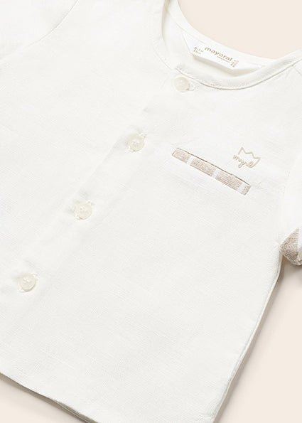 2 PC Boys Linen Outfit - Lush Lemon - Children's Clothing - Mayoral - 11920