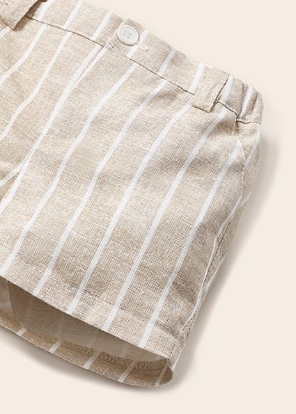 2 PC Boys Linen Outfit - Lush Lemon - Children's Clothing - Mayoral - 11920