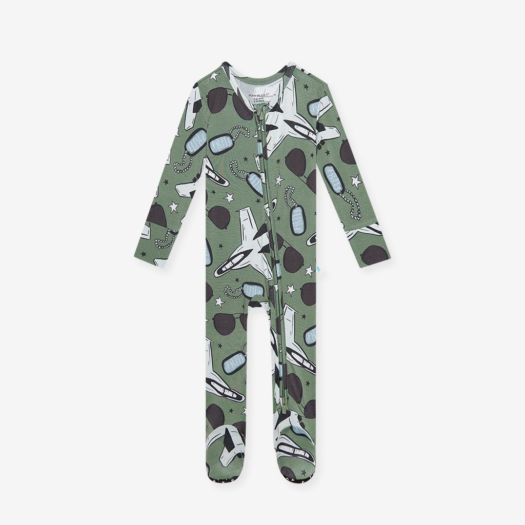 Airman Footie Zippered One Piece1