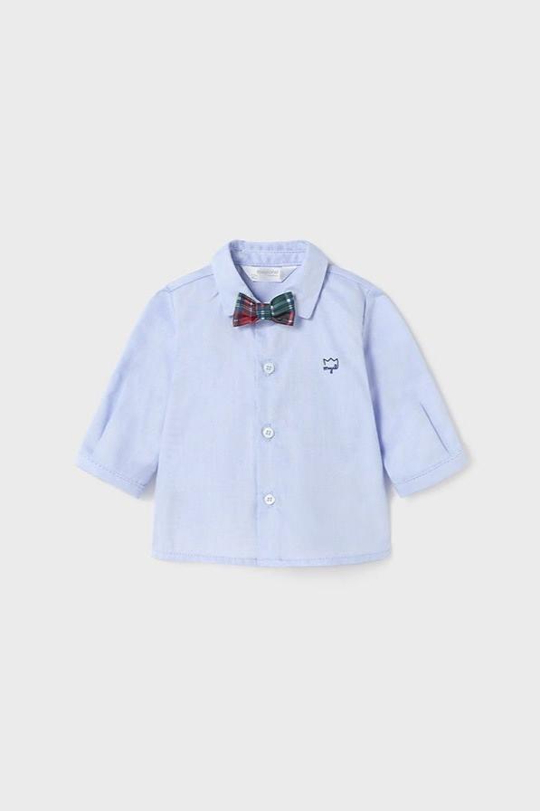 Basic Button Up W/Bowtie Infant - Lush Lemon - Children's Clothing - Mayoral - 8445865031110