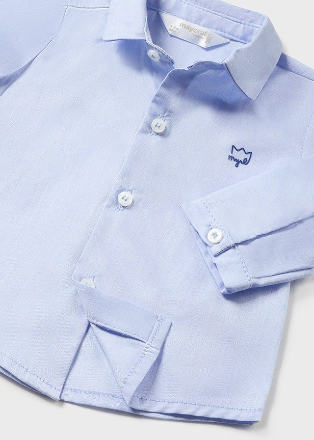 Basic Button Up W/Bowtie Infant - Lush Lemon - Children's Clothing - Mayoral - 8445865031110