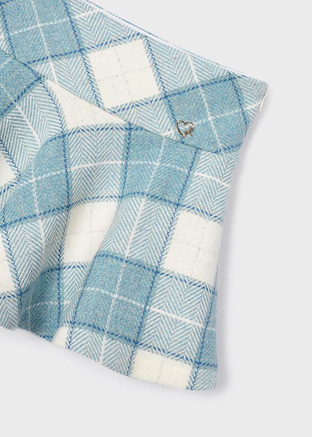Check Plaid Skirt - Lush Lemon - Children's Clothing - Mayoral - 8445445977340