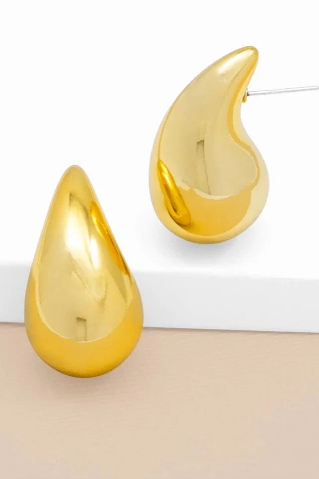 Chunky Crescent Drop Earring - Lush Lemon - Women's Accessories - Zenzii - 284928491