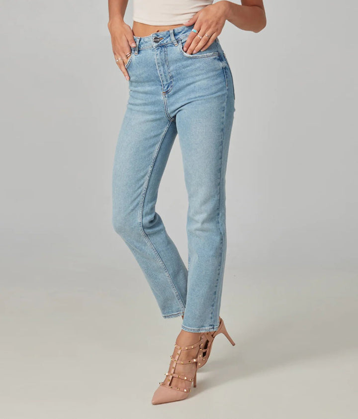 Denver Dusty Sky - Lush Lemon - Women's Clothing - Lola Jeans - 804383099527