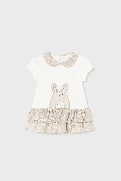 Girls Bunny Dress - Lush Lemon - Children's Clothing - Mayoral - 11912