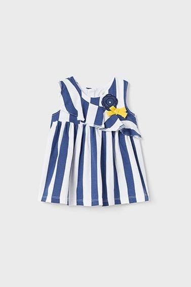 Girls Striped Dress Noche - Lush Lemon - Children's Accessories - Mayoral - 8445445816571
