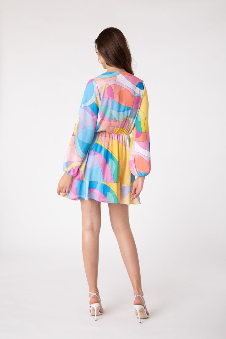 Isla Dress Artsy - Lush Lemon - Women's Clothing - Sincerely Ours - 12839
