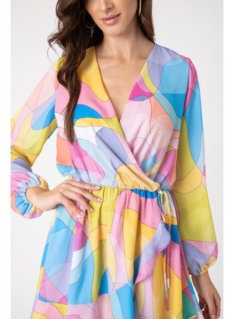 Isla Dress Artsy - Lush Lemon - Women's Clothing - Sincerely Ours - 12839
