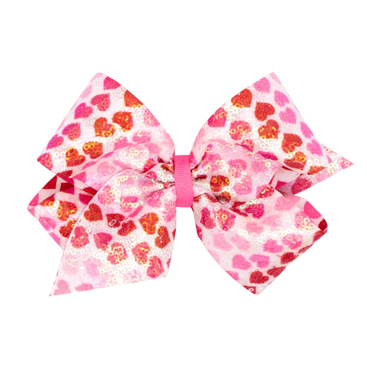 King Sequin Hair Bow - Lush Lemon - Children's Accessories - Wee Ones - 115623113111