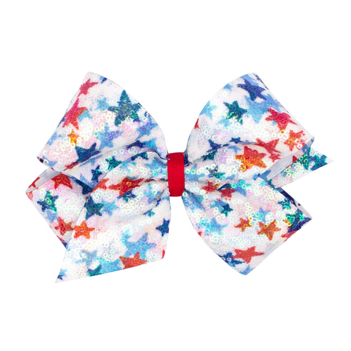 King Sequin Hair Bow - Lush Lemon - Children's Accessories - Wee Ones - 115623113113