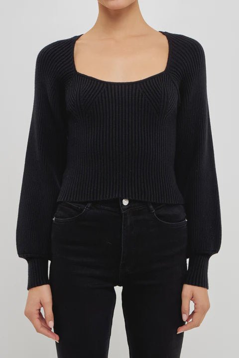 Knitted Top - Lush Lemon - Women's Clothing - Endless Rose - 11366