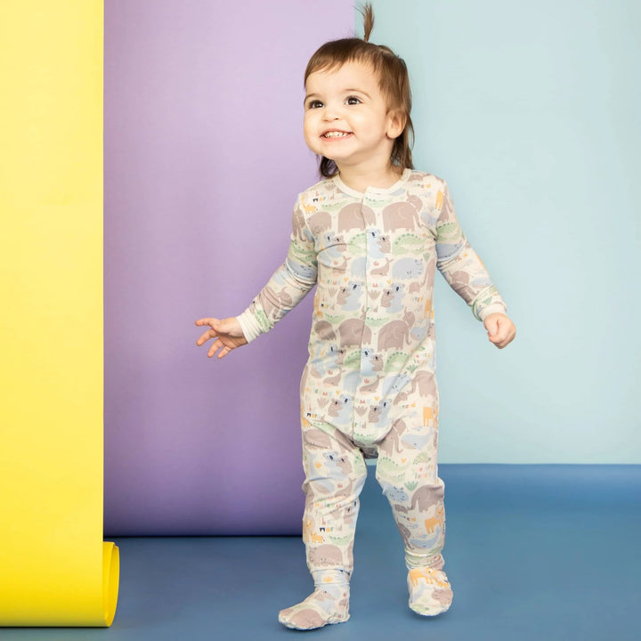 Magnetic Boys Footie Little Lovin - Lush Lemon - Children's Clothing - Magnetic Me - 840318701530