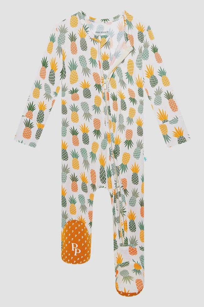 McGuire Convetible Footie Zipper - Lush Lemon - Children's Clothing - Posh Peanut - 196137220319