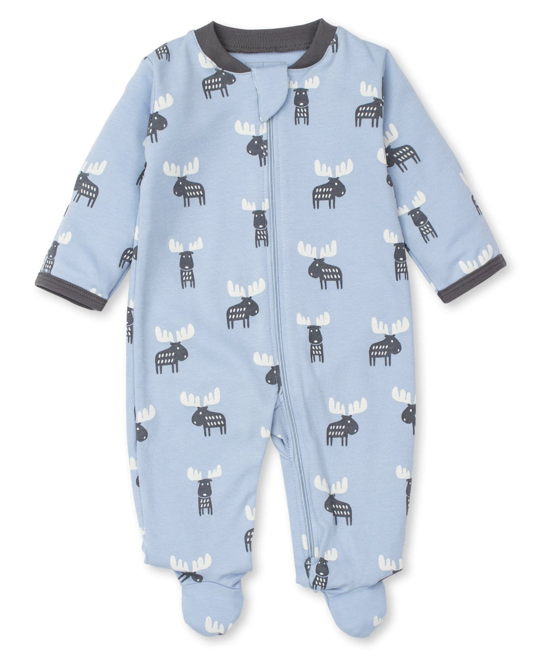 Moose Tracks Zip Footie - Lush Lemon - Children's Clothing - Kissy Kissy - 10263