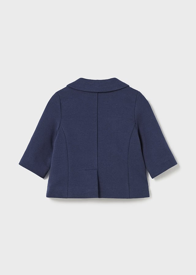 Newborn Baby Blazer Ponte Knit - Lush Lemon - Children's Clothing - Mayoral - 8445865036641
