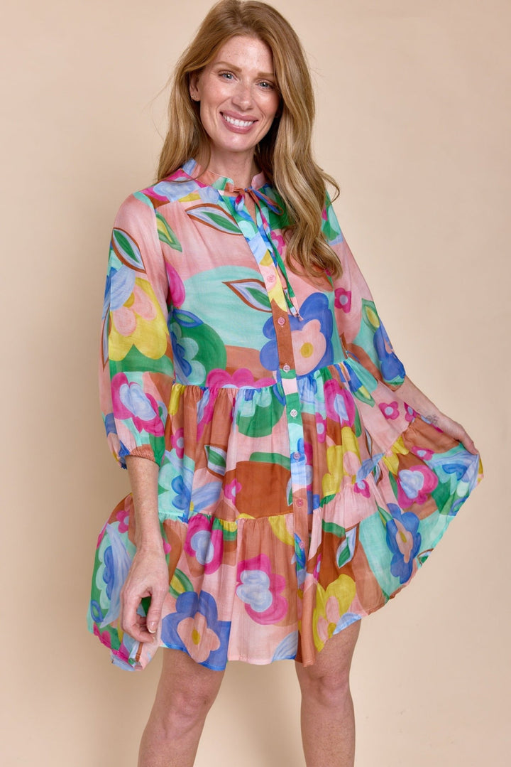 OPA Dress Maya - Lush Lemon - Women's Clothing - Sofia Collections - 13005
