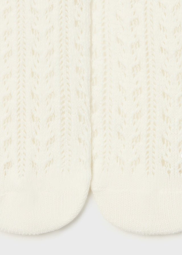Openwork Girls Tights Baby - Lush Lemon - Children's Accessories - Mayoral - 8445865061186
