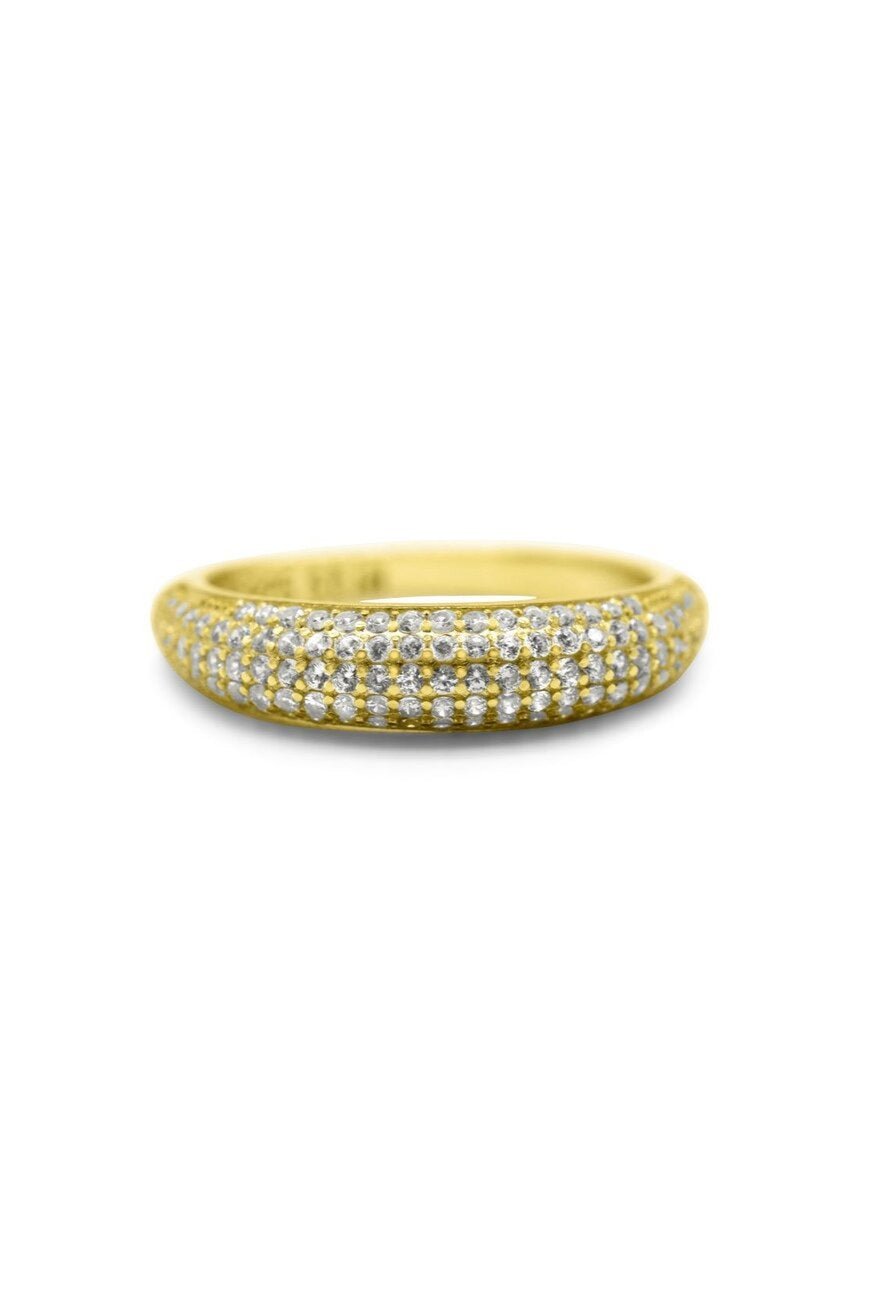 Pave Dome Ring - Lush Lemon - Women's Accessories - Stia - 794094039465