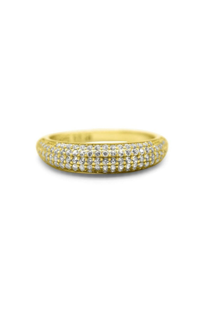 Pave Dome Ring - Lush Lemon - Women's Accessories - Stia - 794094039465