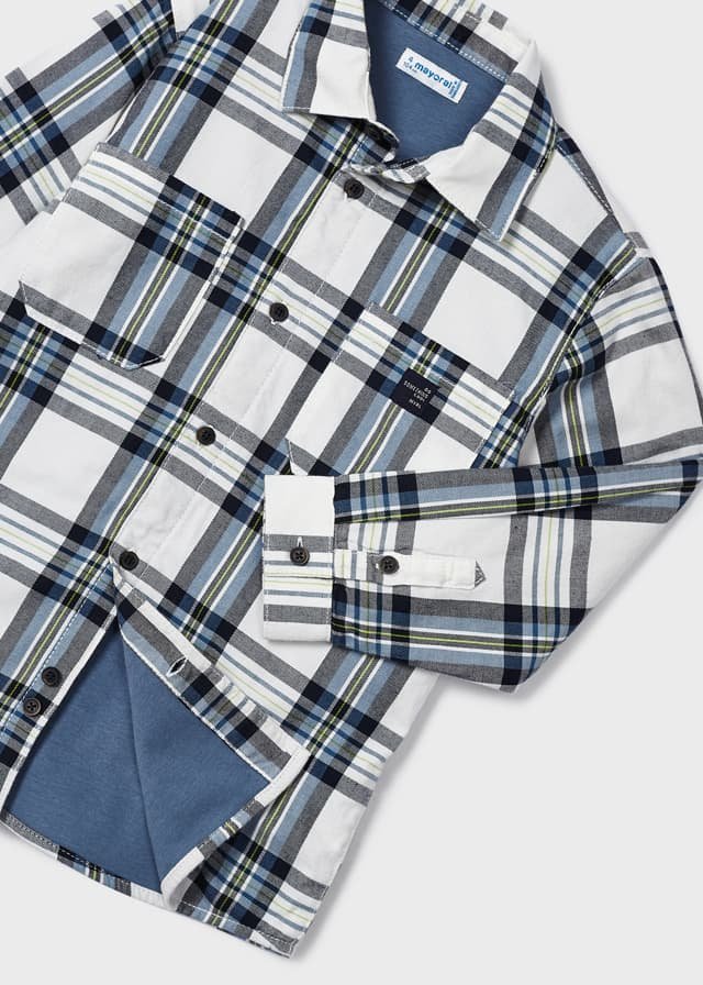 Plaid Lined Overshirt - Lush Lemon - General - Mayoral - 8445445939003