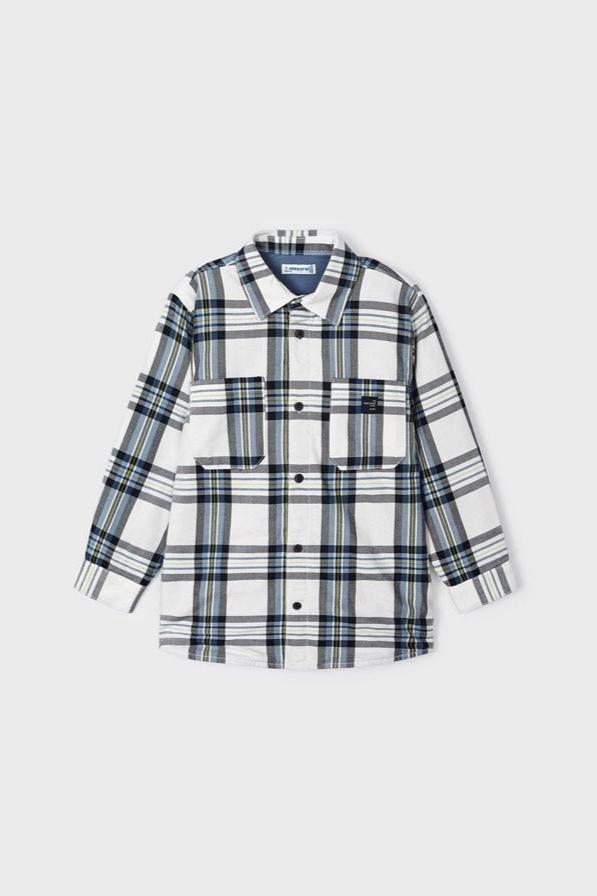 Plaid Lined Overshirt - Lush Lemon - General - Mayoral - 8445445939003