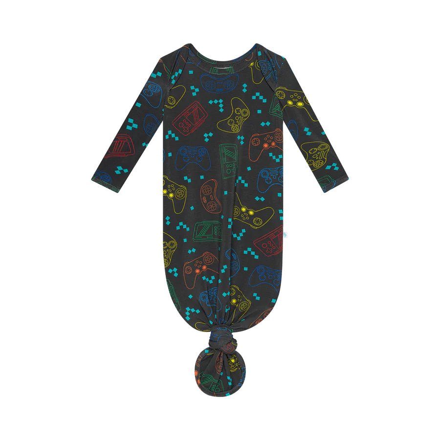 Player One Basic Knotted Gown - Lush Lemon - Children's Clothing - Posh Peanut - 196137298677
