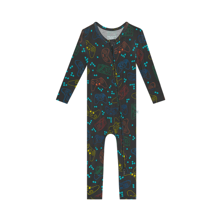 Player One Convertible Footie - Lush Lemon - Children's Clothing - Posh Peanut - 196137298783