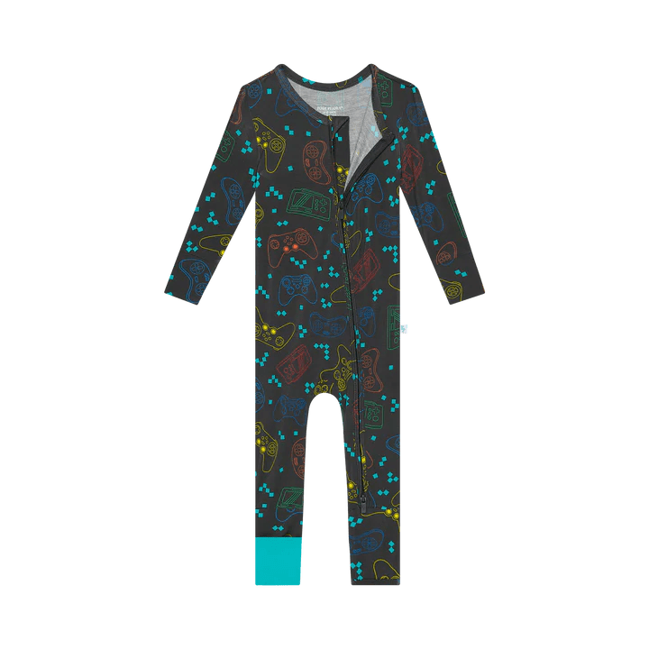 Player One Convertible Footie - Lush Lemon - Children's Clothing - Posh Peanut - 196137298783