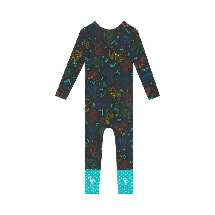 Player One Convertible Footie - Lush Lemon - Children's Clothing - Posh Peanut - 196137298783