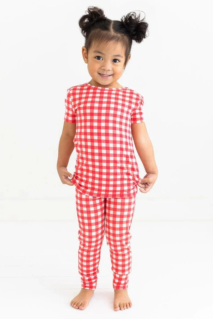 Polly Short Sleeve Pajamas - Lush Lemon - Children's Clothing - Posh Peanut - 196137217982