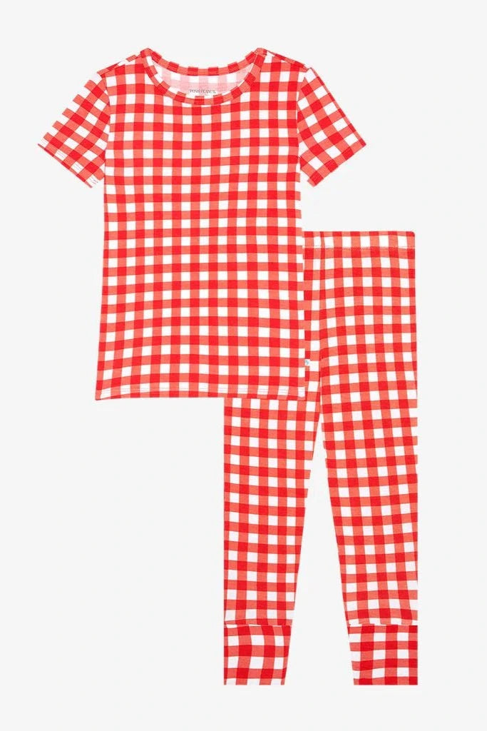 Polly Short Sleeve Pajamas - Lush Lemon - Children's Clothing - Posh Peanut - 196137217982
