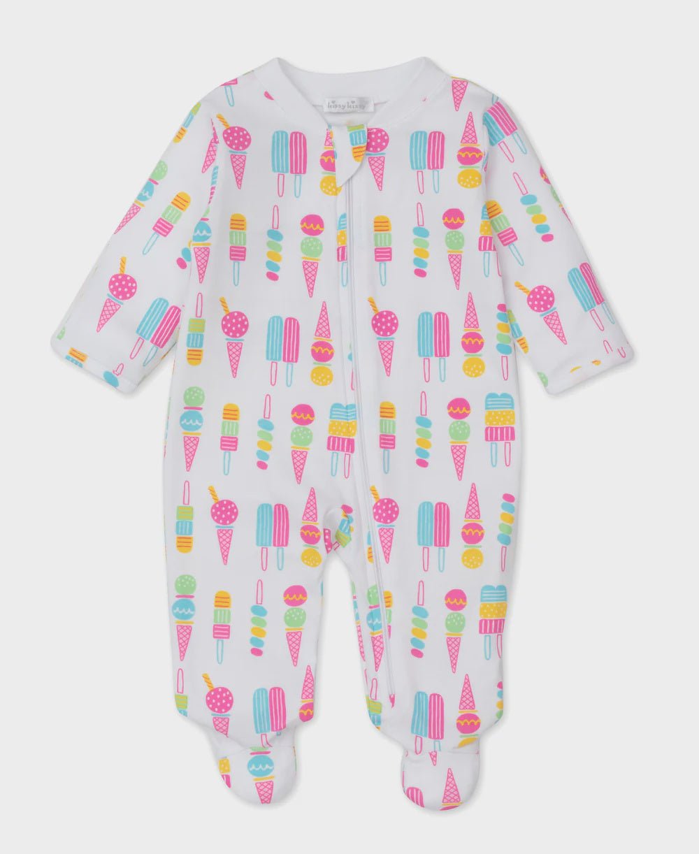 Popsicle Pleasure Footie - Lush Lemon - Children's Clothing - Kissy Kissy - 195165085877