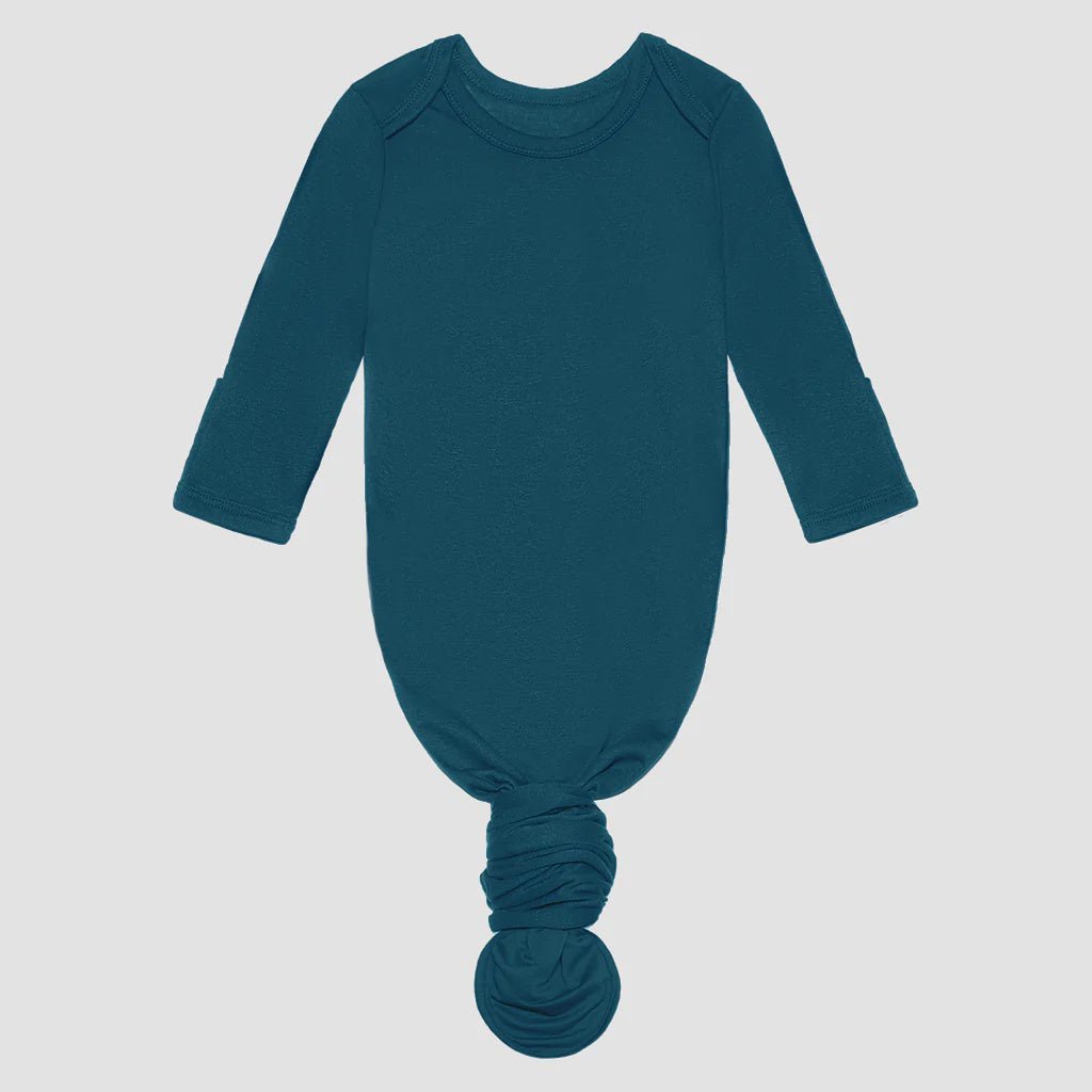 Sailor Blue Knotted Gown - Lush Lemon - Children's Clothing - Posh Peanut - 810007992198