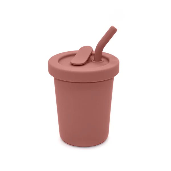 Silicone Straw Cup 8 OZ - Lush Lemon - Children's Accessories - Nouka - 628678485372