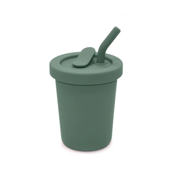 Silicone Straw Cup 8 OZ - Lush Lemon - Children's Accessories - Nouka - 628678485402